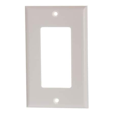 Cmple White Decora Wall Plate - 1-Gang 796-N